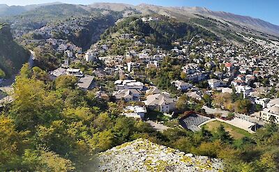 Overlooking Gjirokastër, Albania. CC:Leeturtle