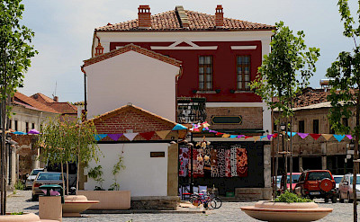Old Bazaar part of Korçë, Albania. CC:Armin