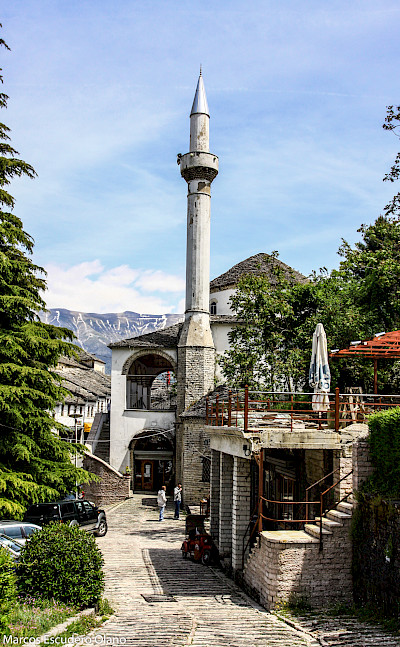 Mosque in Gjirokastër, Albania. CC:Marcos Escudero Olano