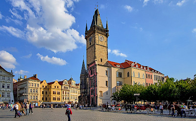 Famous Old Town Square in Prague, Czech Republic. Flickr:Pedro Szekely