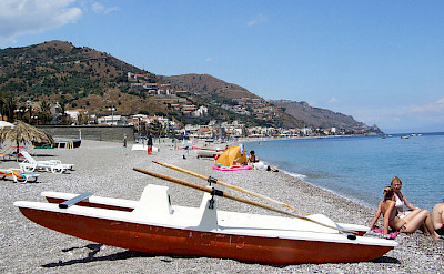 Bike rest on the coast of Taormina, Sicily. Photo via Flickr:gnuckx CC0