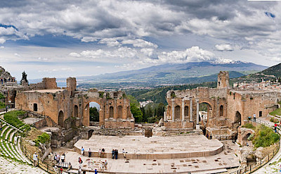Ancient Greek Theatre in Taormina, Sicily, Italy. Flickr:Bart Hiddink