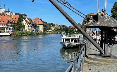 Crane by the river in Bamberg, Germany. Unsplash@Bernd M Schell