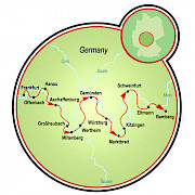Frankfurt to Bamberg Map