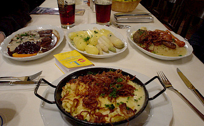 Typical Bavarian food. Photo via Flickr:celesteh