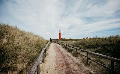 Path leading to the lighthouse on the Island of Texel, Netherlands. Unsplash@Joppe Spaa