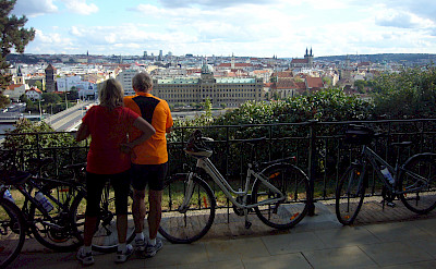 Bike rest cycling from Prague to Dresden. Photo via TO