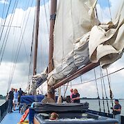 Hot tub on deck | Mare Fan Fryslan | Bike & Boat Tour