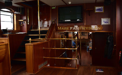 Stairs to the dining area | Mare Fan Fryslan | Bike & Boat Tour