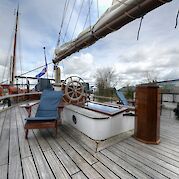 Upper deck | Wapen Fan Fryslân | Bike & Boat Tour