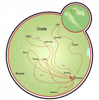 Magic of Croatia Map