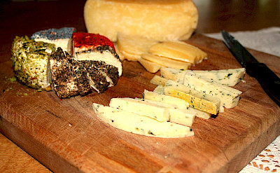 Great cheese in Saxonland, Romania. Photo courtesy of the tour operator.
