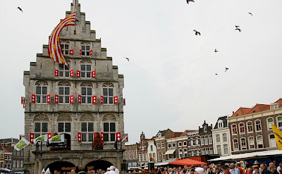 The famous <i>Kaasmarkt</i> in Gouda, South Holland, the Netherlands. Flickr:bertknottenbeld