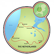 Pueblos y Playas de Holanda Mapa