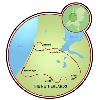 Villages and Beaches of Holland Map