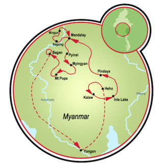 Aventura en Burma Map