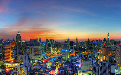 Dusk in Bangkok, Thailand. Photo via Flickr:Mike Behnken