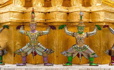 Decorative statues in Bangkok, Thailand. Photo via Flickr:Xiquinho Silva