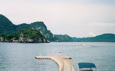 Boardwalk in Chumphon, Thailand bike tour. Unsplash@Poochita Chumpoomivet