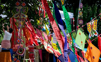 Kite shop in Hua Hin, Thailand bike tour. Unsplash@Ole Thronborg