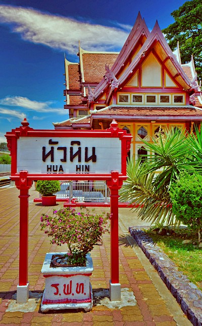 Sign in Hua Hin, Thailand bike tour. Unsplash@Allphoto Bangkok