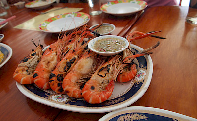River prawns for lunch in Thailand. Photo via Flickr:The Integer Club