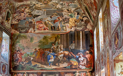Frescos inside the Baroque Palace of Troja, Czech Republic. Flickr:Adriana Alonso