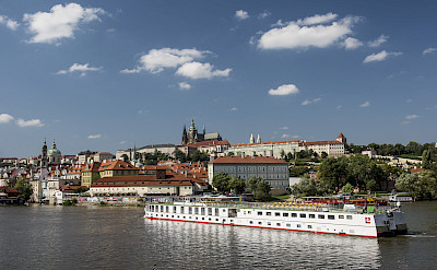 MS Florentina on the Vltava River in Prague, Czech Republic. Photo via TO