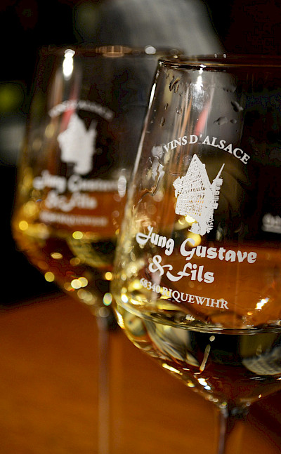 Wine tasting in Alsace, France. Flickr:Pug Girl