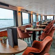 Perfect seats to enjoy the outside view | MS Princess | Bike & Boat Tour