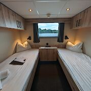 Twin cabin - Main deck | MS Princess | Bike & Boat Tour