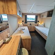 Twin cabin - Main deck | MS Princess | Bike & Boat Tour