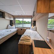 Twin cabin - Upper deck | MS Princess | Bike & Boat Tour