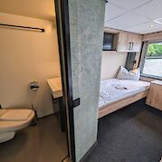 Twin cabin - Upper deck + Bathroom | MS Princess | Bike & Boat Tour