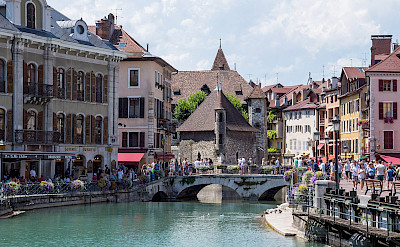 Annecy, <i>The Venice of the Alps</i> on the Thiou River in France. CC:Dmitry A. Mottl