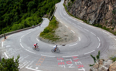 Biking the famous Alpe d'Huez, France. Flickr:Robbie Shade