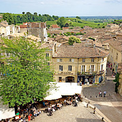 Bordeaux to Sarlat Wine and E-Bike Tour - Saint-Émilion, in the heart of <i>Libournais,</i> is a medieval city surrounded by wine hills in southwestern France. Flickr:Dennis Jarvis