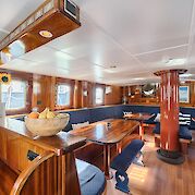 Bar & Dining area of the Flying Dutchman | Bike & Boat Tour