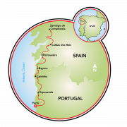 Camino de Santiago E-Bike Tour Map
