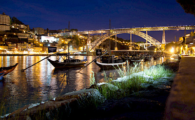 Wine boats on the Douro River near Dom Luis Bridge in Porto, Portugal. Flickr:Chris Stephenson 
