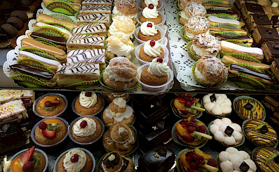 Off the bike and into the Patisserie! Photo via Flickr:John Picken Photography