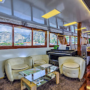 Saloon/Dining Room on the Melody - Bike & Boat Tours