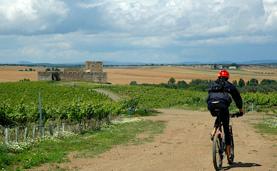 Cycling in Evora.