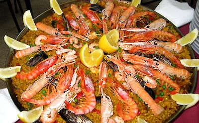 Seafood paella is a Spanish specialty! CC:Manuel Martin Vicente