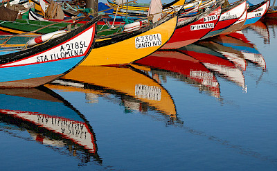 A bike tour with boats! Aveiro, Portugal. Photo via Flickr:Rosino