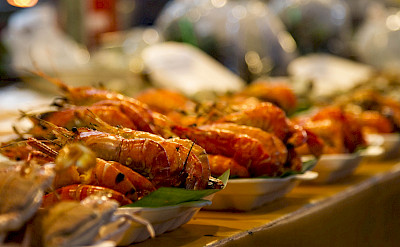BBQ prawns in Rayong, Thailand. Flickr:Johan Fantenberg