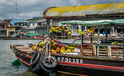 Floating markets on the Mekong River in Vietnam and Cambodia. Flickr:RjabalosIII