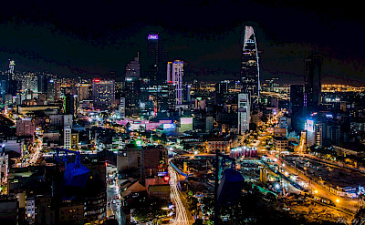 Night lights in Saigon, Vietnam. Flickr:Jim Chen