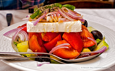 Traditional Greek salad with feta. Flickr:Roger Salz