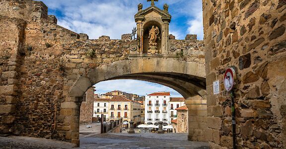 Archway in Caceres, Estremadura, Spain. Unsplash:Getty Images